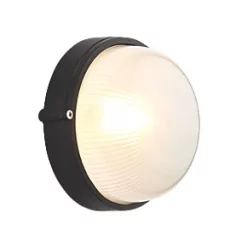 LAP Napoli Indoor & Outdoor Round Bulkhead Black 6 LAP Napoli Indoor & Outdoor Round Bulkhead Black -Outdoor Lighting Sales 108PG A2