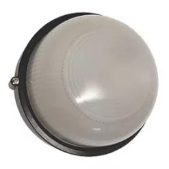 LAP Napoli Indoor & Outdoor Round Bulkhead Black