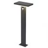 4lite 600mm Outdoor LED Solar Bollard Graphite 230lm