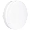 Enlite UtiliteDrum Indoor & Outdoor Round LED Bulkhead With Microwave Sensor White 18W 1300lm