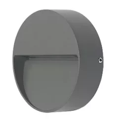4lite Outdoor LED Surface Low-Level Wall Light Graphite 5W 128lm
