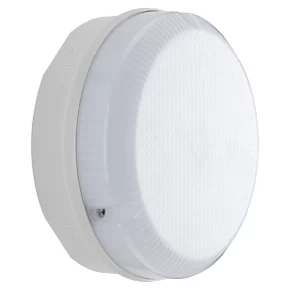 Luceco Outdoor Round LED Bulkhead White 9W 1150lm 1 Luceco Outdoor Round LED Bulkhead White 9W 1150lm