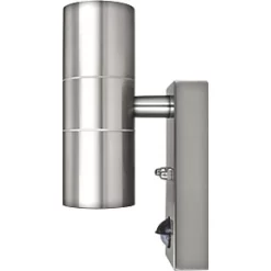 Luceco LEXDSSUDPIR-03 Outdoor Decorative External Wall Light With PIR & Photocell Sensor Stainless Steel -Outdoor Lighting Sales 166PV A3