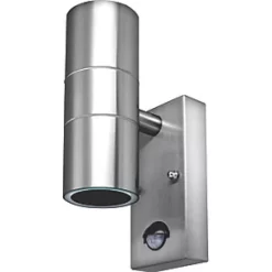 Luceco LEXDSSUDPIR-03 Outdoor Decorative External Wall Light With PIR & Photocell Sensor Stainless Steel