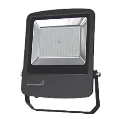 Brackenheath Rex Outdoor LED Industrial Floodlight With Photocell Black 150W 13,500lm
