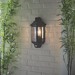 LAP Outdoor Half Lantern Wall Light With PIR Sensor Satin Black 7 LAP Outdoor Half Lantern Wall Light With PIR Sensor Satin Black -Outdoor Lighting Sales 172PG A3