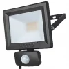 Luceco ECO Slimline Outdoor LED Floodlight With PIR Sensor Black 30W 2400lm