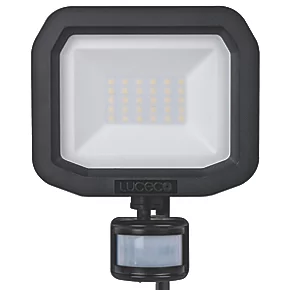 Luceco Castra Outdoor LED Floodlight With PIR Sensor Black 20W 2400lm 2 Luceco Castra Outdoor LED Floodlight With PIR Sensor Black 20W 2400lm - Image 2