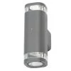 Zinc EOS Outdoor Wall Light With Photocell Anthracite