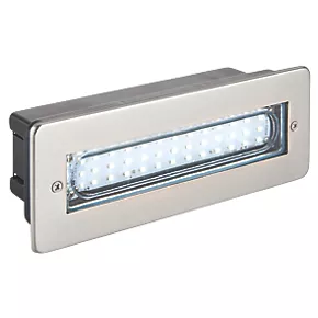 Masterlite Outdoor LED Brick Light Brushed Stainless Steel 4.3W 280lm 2 Masterlite Outdoor LED Brick Light Brushed Stainless Steel 4.3W 280lm - Image 2