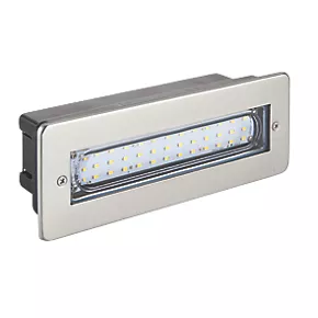 Masterlite Outdoor LED Brick Light Brushed Stainless Steel 4.3W 280lm 1 Masterlite Outdoor LED Brick Light Brushed Stainless Steel 4.3W 280lm