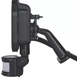 Luceco Castra Outdoor LED Floodlight With PIR Sensor Black 10W 1050lm -Outdoor Lighting Sales 221KJ A2