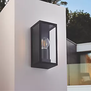 LAP Breton Outdoor Rectangular Frame Lantern Matt Black 3 LAP Breton Outdoor Rectangular Frame Lantern Matt Black - Image 3