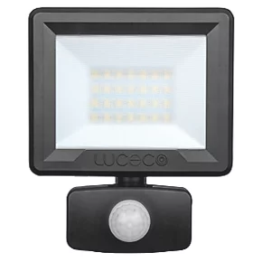 Luceco ECO Slimline Outdoor LED Floodlight With PIR Sensor Black 20W 1600lm 2 Luceco ECO Slimline Outdoor LED Floodlight With PIR Sensor Black 20W 1600lm - Image 2