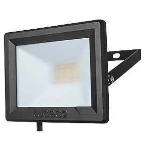Luceco Eco Slimline Outdoor LED Floodlight Black 10W 800lm 1 Luceco Eco Slimline Outdoor LED Floodlight Black 10W 800lm