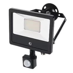 Collingwood Outdoor LED Floodlight With PIR Sensor Black 20W Up to 2400lm