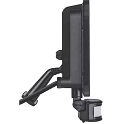 Luceco Castra Outdoor LED Floodlight With PIR Sensor Black 50W 5400lm -Outdoor Lighting Sales 285KJ A3