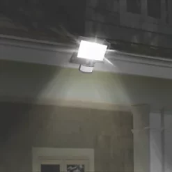 LAP Weyburn Outdoor LED Floodlight With PIR Sensor Black 20W 2000lm -Outdoor Lighting Sales 335PG A4