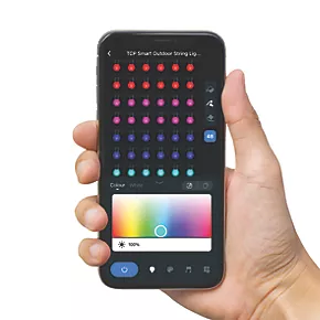 TCP 10m Outdoor LED Bobble RGB Bluetooth String Lights 4W 56lm 4 TCP 10m Outdoor LED Bobble RGB Bluetooth String Lights 4W 56lm - Image 4