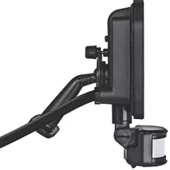 Luceco Castra Outdoor LED Floodlight With PIR Sensor Black 20W 2200lm -Outdoor Lighting Sales 357KJ A3