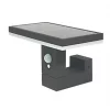 4lite Outdoor LED Solar Wall Light With PIR Sensor Graphite 230lm