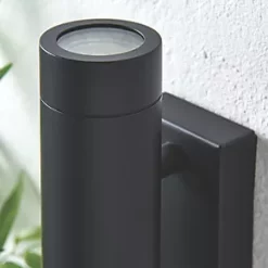 LAP Bronx Outdoor Up & Down Wall Light With PIR Sensor Black -Outdoor Lighting Sales 3691R A3