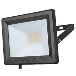 Luceco Eco Slimline Outdoor LED Floodlight Black 30W 2400lm