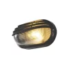 Zinc Eyelid Outdoor Oval Bulkhead Black