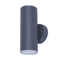 LAP Candiac Outdoor LED Up & Down Wall Light Charcoal Grey 8.6W 2 x 350lm