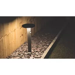 4lite 600mm Outdoor LED Solar Bollard Graphite 210lm -Outdoor Lighting Sales 493TV A2