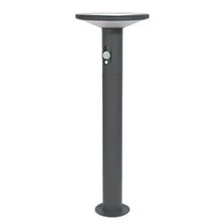 4lite 600mm Outdoor LED Solar Bollard Graphite 210lm