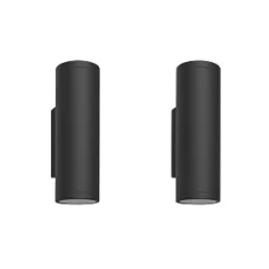 Philips Hue Appear Outdoor LED Wall Light Twin Pack Black 8W 710-1180lm 2Pk