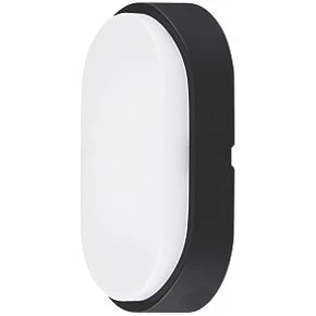 Luceco Eco Indoor & Outdoor Oval LED Decorative Bulkhead Black / White 10W 700lm 1 Luceco Eco Indoor & Outdoor Oval LED Decorative Bulkhead Black / White 10W 700lm