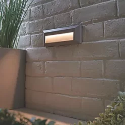 Saxby Pilot Outdoor LED Slim-Profile Brick Guide Light Grey 2W 65lm 10 Saxby Pilot Outdoor LED Slim-Profile Brick Guide Light Grey 2W 65lm -Outdoor Lighting Sales 571PG A4