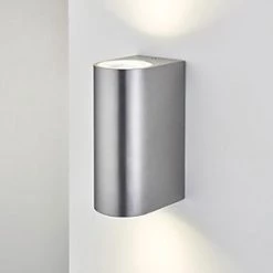 LAP Outdoor Up & Down Wall Light Brushed Aluminium -Outdoor Lighting Sales 584JK A4