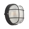 LAP Napoli Indoor & Outdoor Round Caged Bulkhead Black