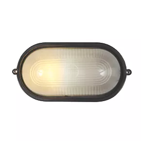 Napoli Outdoor Oval Oval Bulkhead Black 2 Napoli Outdoor Oval Oval Bulkhead Black - Image 2