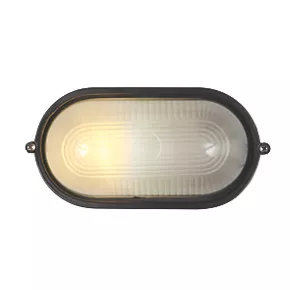 Napoli Outdoor Oval Oval Bulkhead Black 4 Napoli Outdoor Oval Oval Bulkhead Black - Image 4