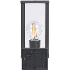 Luceco Outdoor LED Arm-Hung Decorative Wall Lantern Slate Grey 7W 810lm -Outdoor Lighting Sales 632PV A3