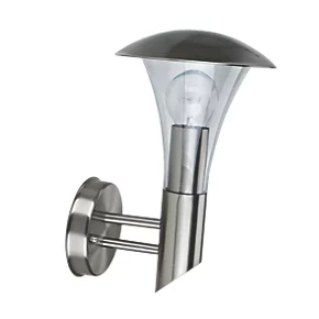 S083 Outdoor Cone Wall Light Stainless Steel Effect 2 S083 Outdoor Cone Wall Light Stainless Steel Effect - Image 2