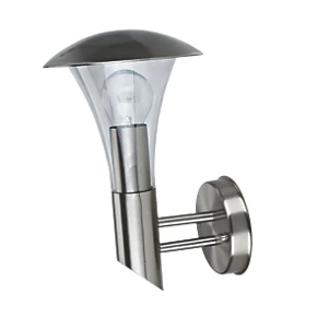 S083 Outdoor Cone Wall Light Stainless Steel Effect 1 S083 Outdoor Cone Wall Light Stainless Steel Effect