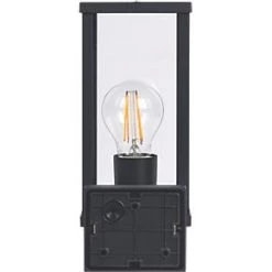Luceco Outdoor LED Arm-Hung Decorative Wall Lantern Black 7W 810lm -Outdoor Lighting Sales 651PV A3