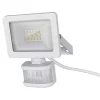 LAP Weyburn Outdoor LED Floodlight With PIR Sensor White 10W 1000lm