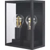 Luceco Outdoor LED Flush-Mounted Decorative Wall Lantern Black 7W 810lm