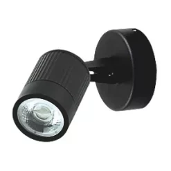 Luceco Outdoor LED Wall Light Black 5W 360lm