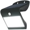 Luceco LEXS40B40-01 Outdoor LED Solar Wall Light With PIR Sensor Black 400lm