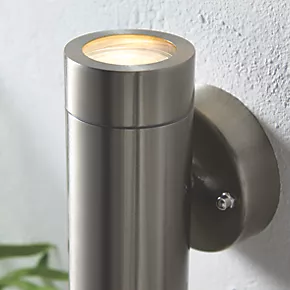 LAP Bronx Outdoor Up & Down Wall Light Stainless Steel 4 LAP Bronx Outdoor Up & Down Wall Light Stainless Steel - Image 4