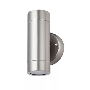 LAP Bronx Outdoor Up & Down Wall Light Stainless Steel 1 LAP Bronx Outdoor Up & Down Wall Light Stainless Steel