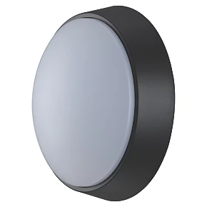 Luceco Eco Indoor & Outdoor Round LED Decorative Bulkhead Black / White 10W 700lm 1 Luceco Eco Indoor & Outdoor Round LED Decorative Bulkhead Black / White 10W 700lm