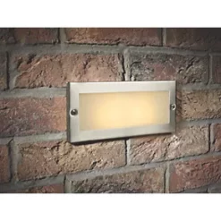 Corsica Outdoor CFL Brick Light Stainless Steel -Outdoor Lighting Sales 70544 A2